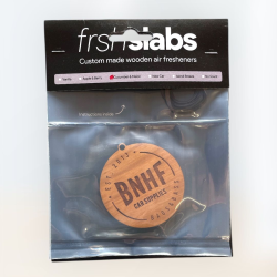 FRSHSLABS wooden air freshener BNHF Car Supplies rond